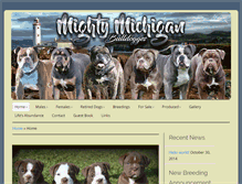 Tablet Screenshot of mightymichiganbulldogges.com